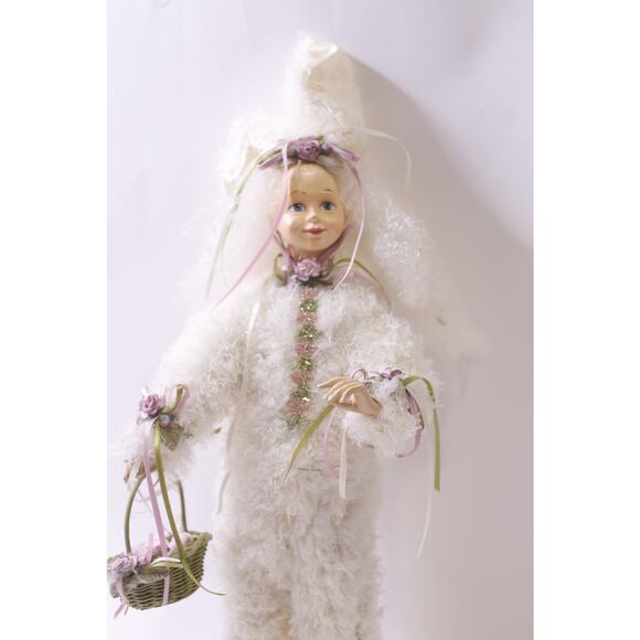 Vintage, Doll wearing Easter Rabbit Outfit, White, Decorative, ~ 251114-WH 824 - Picture 1 of 5